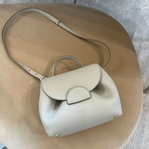 Polene Crossbody Bag in Light Beige Cream